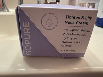 Go Pure Tighten Firm Neck Cream 1.7floz New Exp  12/26