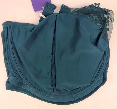 Flirtelle Emilie Full Cup Side Support Bra Spruce Green FL008111SPG US 40O UK