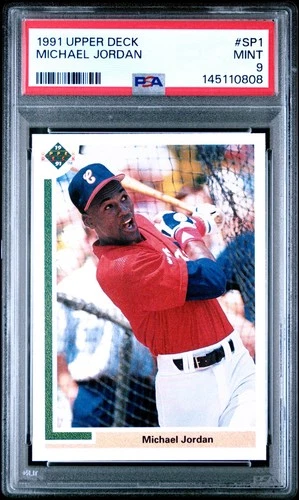 1991 Upper Deck Michael Jordan #SP1 Short Print Baseball Rookie Card PSA 9 MINT
