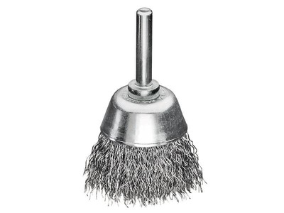 Lessmann - Cup Brush with Shank D40mm x H15mm, 0.30 Steel Wire