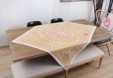 Suzani Fabric Suzani Throw Home Gift 4.07' x 4.46' Vintage Fast Shipment 16167