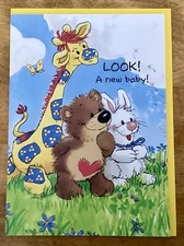 VTG 90’s Little SUZY’S ZOO Congratulatory Card W/Envelope, New Baby, USA, NEW