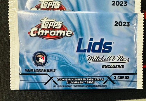 2023 Topps Chrome Lids Exclusive Pack Sealed Mitchell & Ness Ships Immediately - Picture 2 of 3