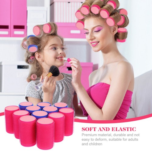 12 Pcs Sleep Hair Curlers Overnight for Medium Sponge Short - Bild 2 von 12