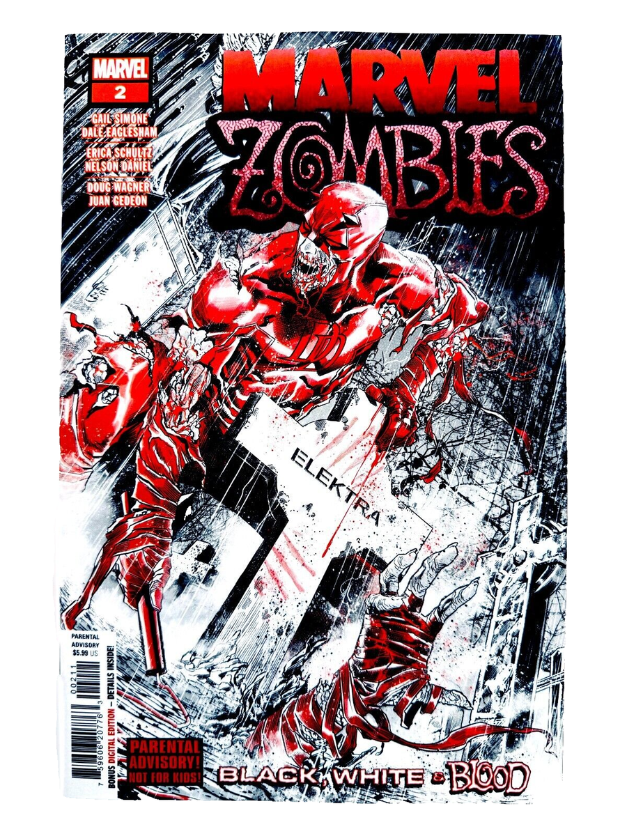 Marvel ZOMBIES BLACK, WHITE & BLOOD (2023) #2 Daredevil Horror