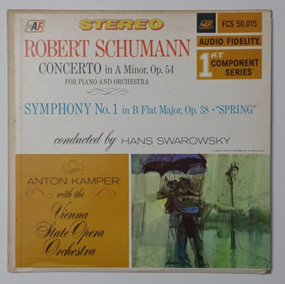 Robert Schumann Conerto in A Minor Op. 54 Symphony No 1 in B Flat Major vinyl