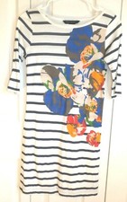 French Connection 2 3/4 sleeve multicolor floral stripe dress work business