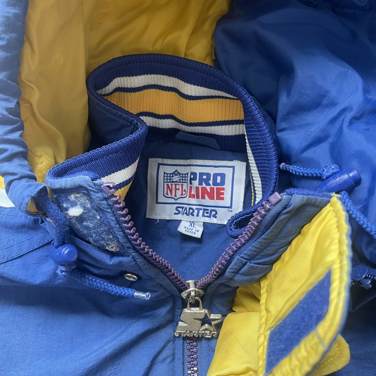 激レアStarter NFL ウォームアップウェア XL Vintage Starter Pro Line NFL Rams Jacket XL Zip-Up | eBay