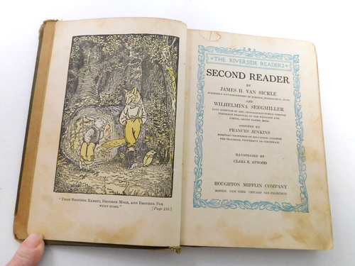 Riverside Reader 1911 Second Reader Buch guter antiker Zustand - Bild 5 von 11