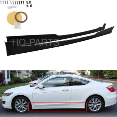 For 08-12 Honda Accord 2 Door Coupe Only HFP Style Side Skirts PU Pair