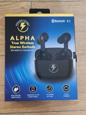 Power to Go Alpha true wireless stereo earbuds - charging case-Bluetooth 5.1 NEW
