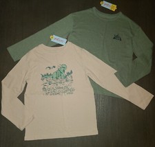NEW LOT OF 2 BOYS CAT  JACK LONG SLEEVED T-SHIRTS SIZE M 8