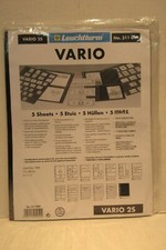Pack of 5 Lighthouse Leuchtturm 311049 Vario Stamp Stock Pages 2S