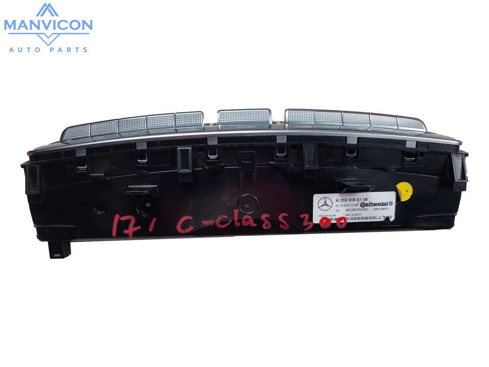 2015-2020 Mercedes-Benz C 300 AC Heater Climate Temperature Control Unit - Image 4 of 4