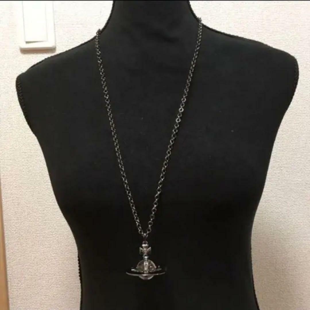 Vivienne Westwood Small Orb Necklace Rhodium plated coating Silver
