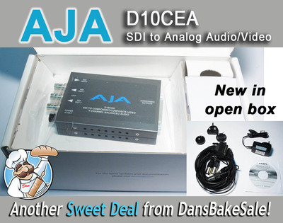 AJA D10CEA SD-SDI to Component/Video Mini-Converter - Power Supply Included