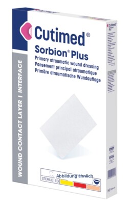 CUTIMED Sorbion Plus Wundauflage 10x10 cm 10 ST 7323503