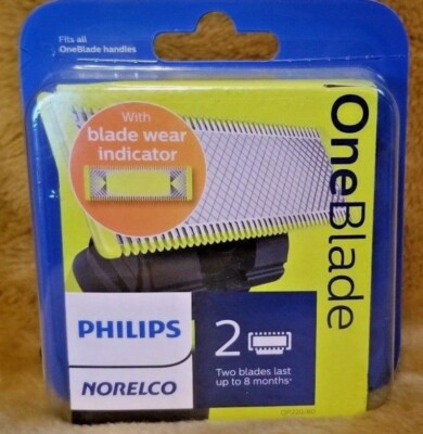 Philips Norelco OneBlade Replacement Blade, 2 Blades, QP220/80