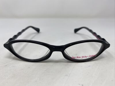 Betsey Johnson Purr-fect BJ102 01 RAV 47-14-135 Black Eyeglasses Frame :451