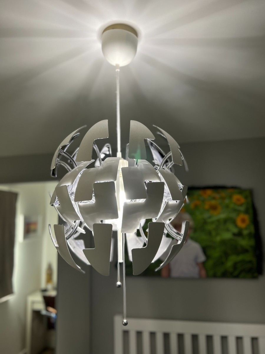 IKEA IKEA PS 2014 Pendant lamp, white/silver-colour, 35 cm | eBay UK