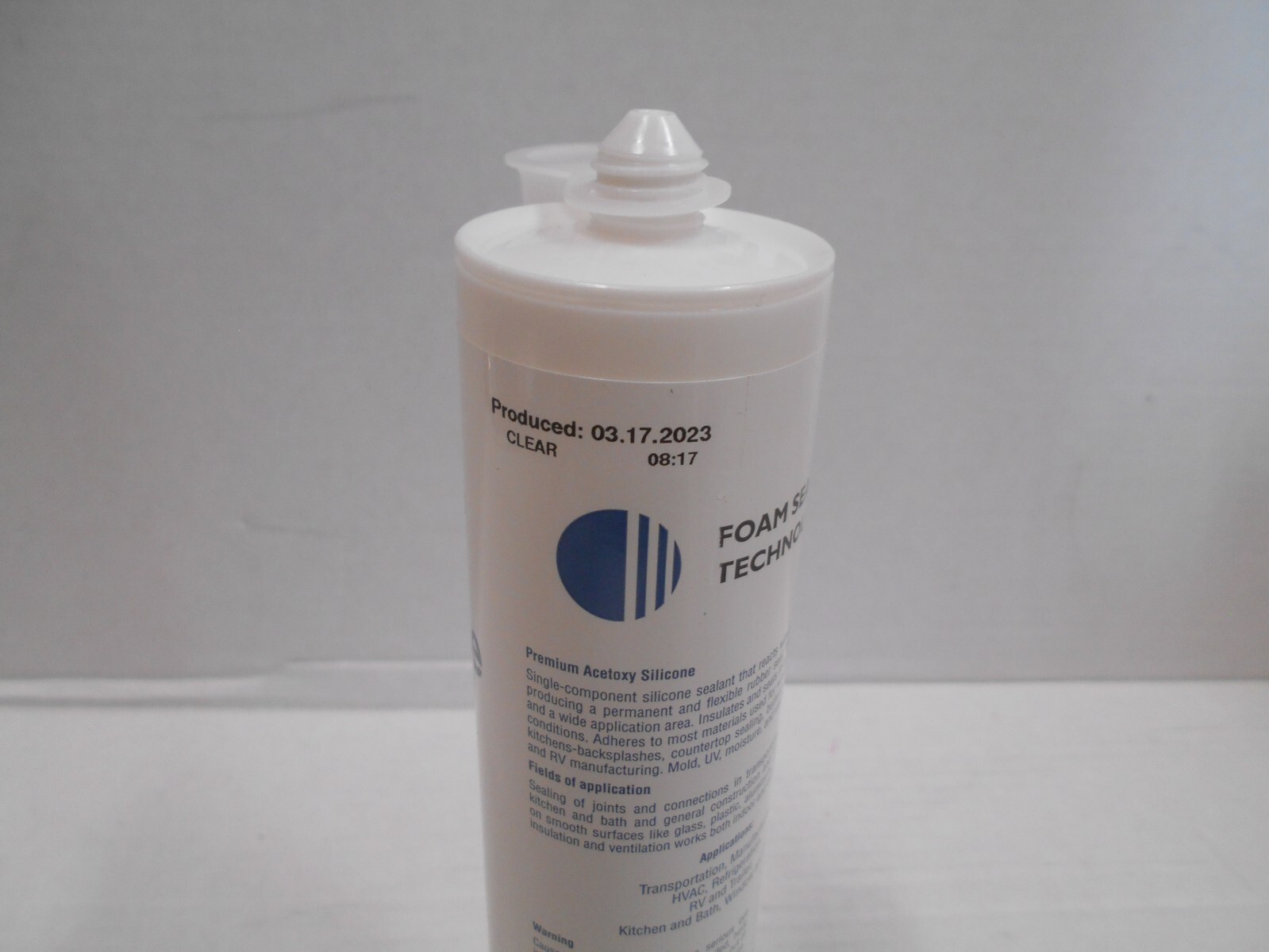 *FOAM SEALANT TECHNOLOGIES ALL PURPOSE RTV SILICONE 10.1 OZ. TRANSPARENT