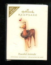 2007 Hallmark Ornaments - PEACEFUL ANIMALS - VIP Gift - New in Box
