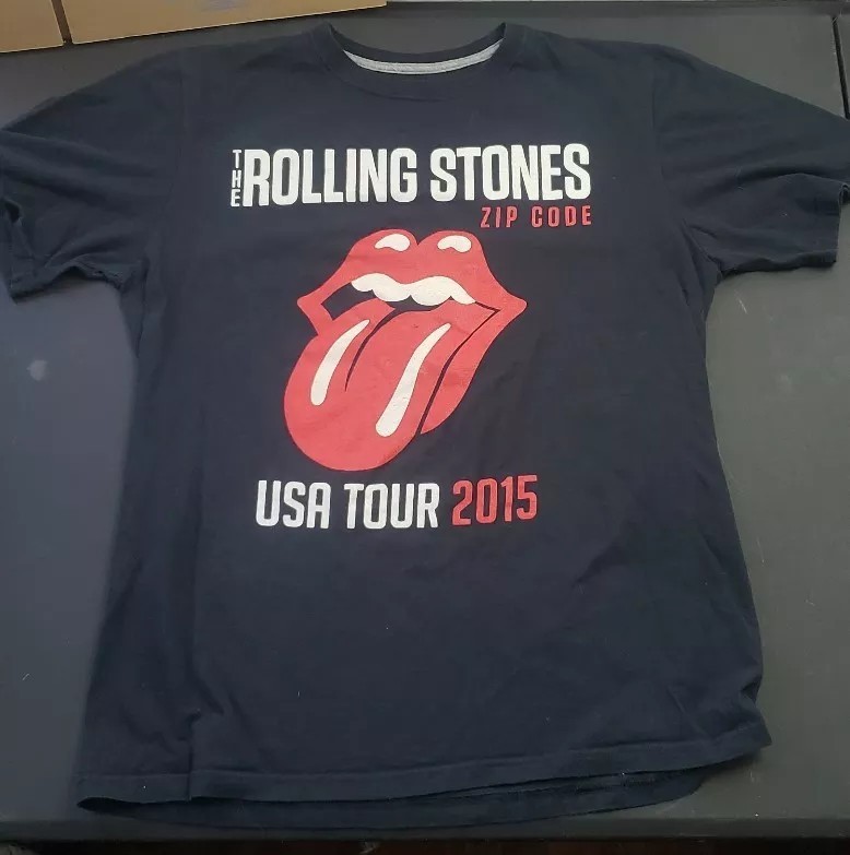 Rolling Stones Zip Code 2015 USA Tour T Shirt Large | eBay