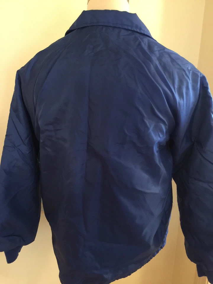 MEN'S AMERICANA SEEDS Lined Nylon Swingster JACKET W/Spots & Wear Vintage Large - Image 2 of 4