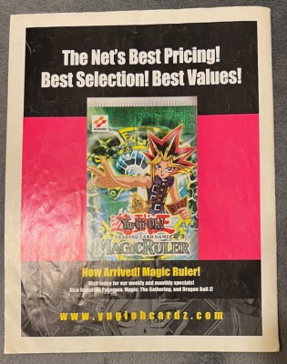 YGO! Magazine Debut Issue 2002 Yu-Gi-Oh! Yugioh Card Pricing List Magic  Ruler | eBay