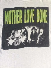 Vintage 90s Mother Love Bone Soundgarden Tour White Unisex T-Shirt S-2XL VC1000