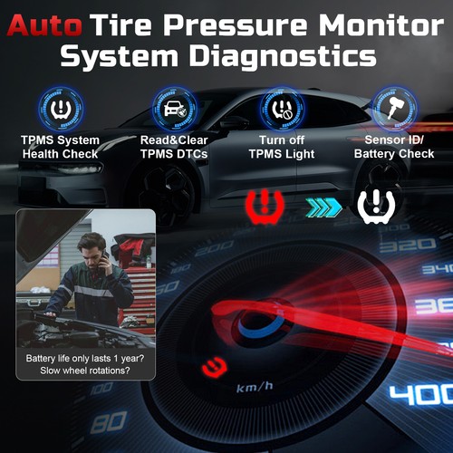 XTOOL TP150 TPMS Program TS100*4 Relearn Reset Activate Universal Tire Sensor - Picture 5 of 23