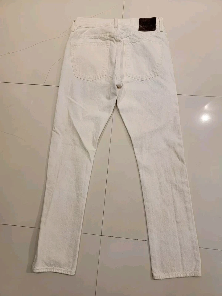 Jeans de mezclilla RUGBY by POLO Ralph Lauren blancos vintage espalda etiqueta RUGBY 32/32 Foto 3 de 4