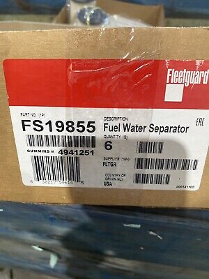 Cummins 3942470 Water Separator Cartridge 1~ FS19855 Fleetguard Fuel Filter 