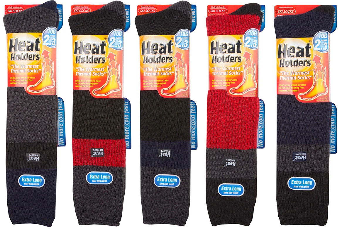 Heat Holders - Mens Extra Long Over the Calf Knee High Thermal Ski