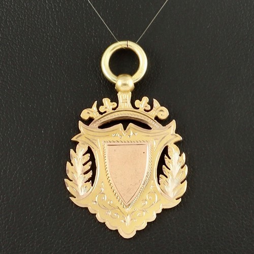 Antique 9Ct Gold Fob / Pendant / Medal 