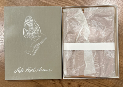 Saks Vintage MCM Marvelous Mrs Maisel Pantyhose Pristine New in Box PROP Display
