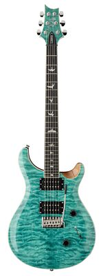 PRS Guitars 6 String SE Custom 24 Quilt Electric Guitar Turqu From