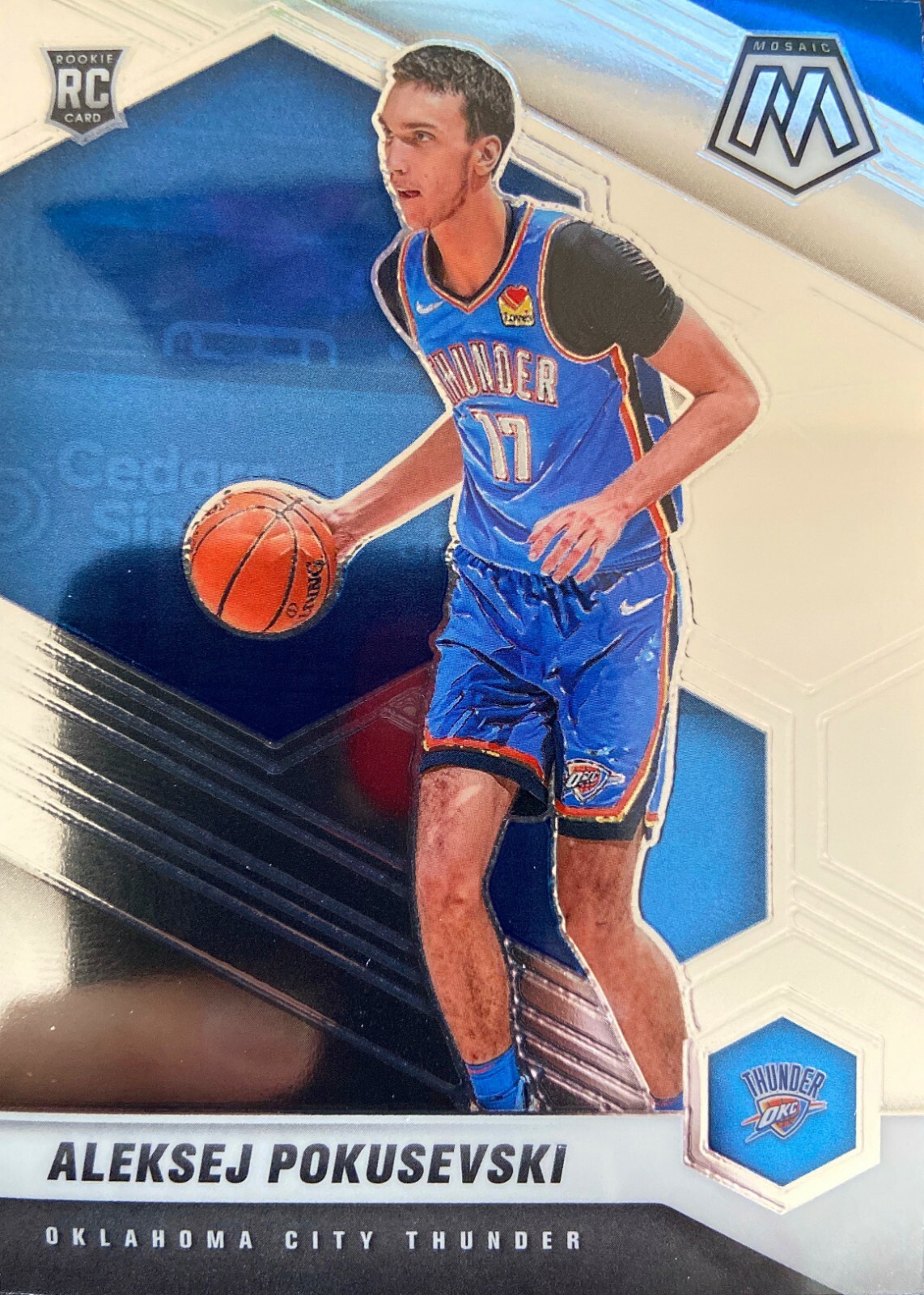 Aleksej Pokusevski Mosaic 20-21 #226 Rookie Card Oklahoma City Thunder