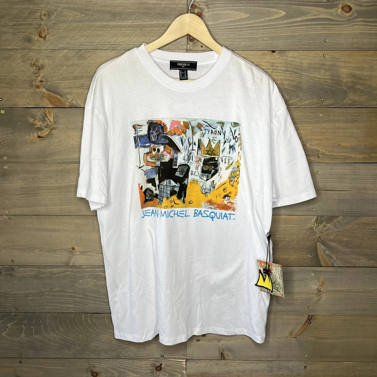 NWT Jean Michel Basquiat x Forever 21 White T Shirt Men s Size Medium