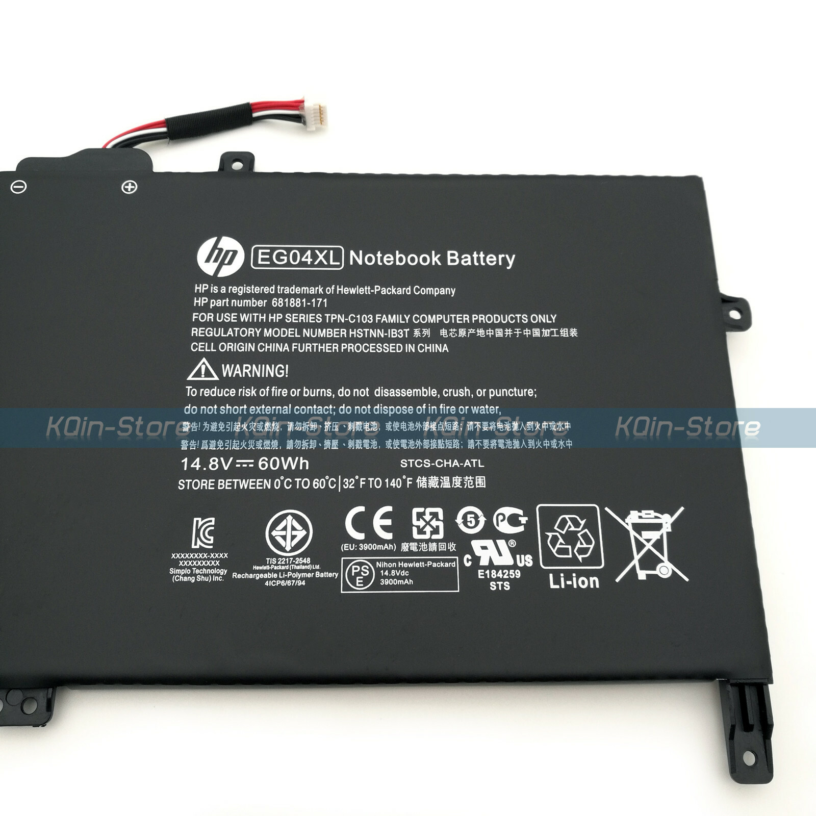 New Genuine EG04XL Battery for HP Envy Sleekbook 6 61000 681951001