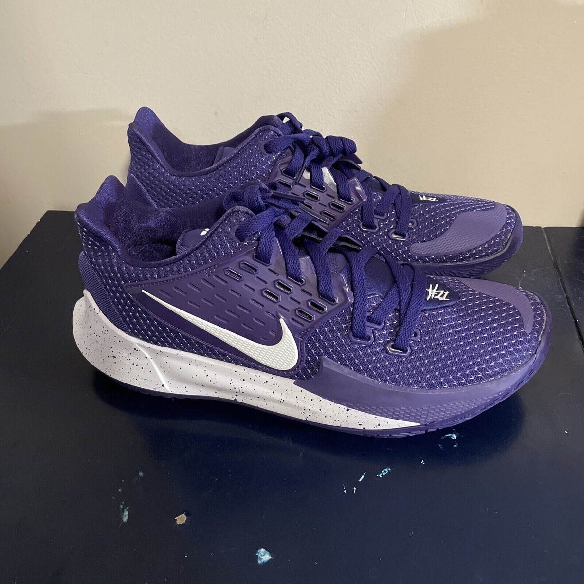 nike waffle one black white