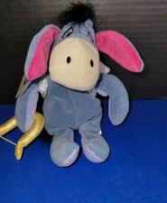 NWT The Disney Store Cupid Eeyore 9" Plush Mini-Bean Bag Winnie The Pooh
