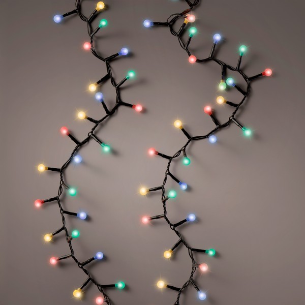 Kugel Lichterkette 500 Led Bunt - 11M - Weihnachten Party Deko Beleuchtung Timer-image