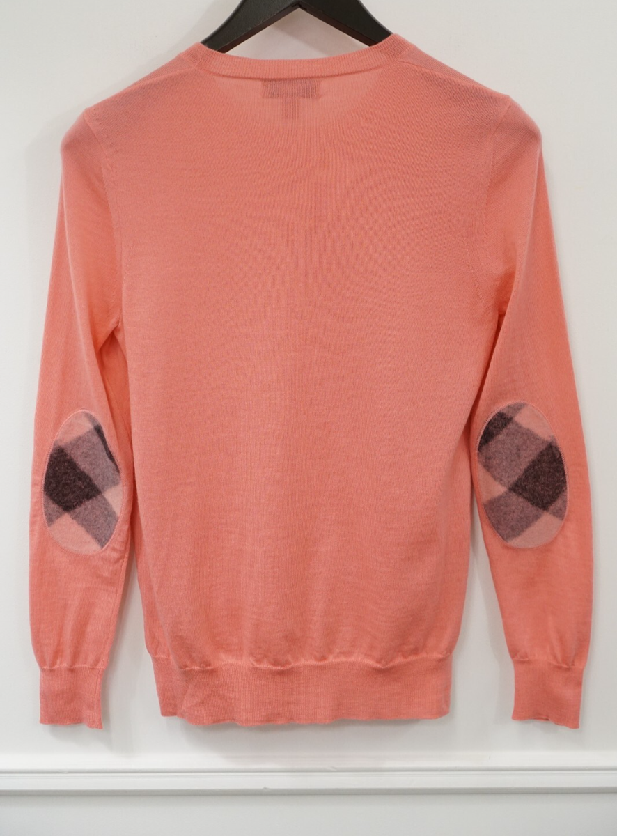 Women Burberry Jumper Pullover Pink Merino Wool Size S | eBay