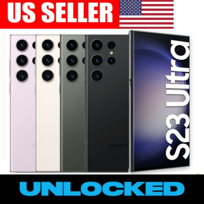 NEW SEALED SAMSUNG GALAXY S23 ULTRA 5G FACTORY UNLOCKED ALL COLORS &MEMORY US