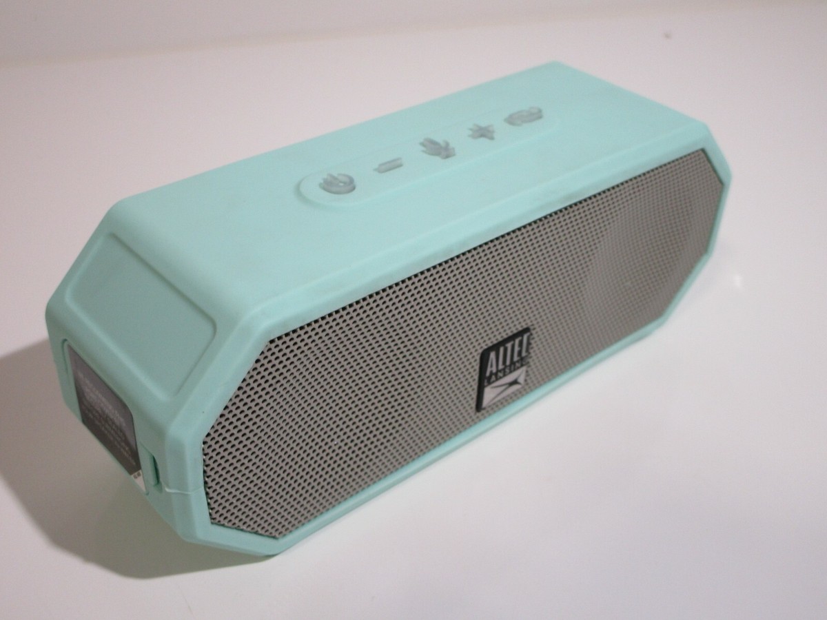 Altec Lansing Jacket H20 Rugged Bluetooth Speaker Teal No USB