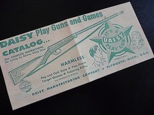 Daisy 1950 Red Ryder Play Guns and Games Catalog Reproduction - Plymouth Mich.