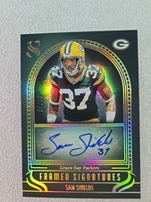 Sam Shields Auto #84/99 2025 Panini  Silhouette  Green Framed Signatures