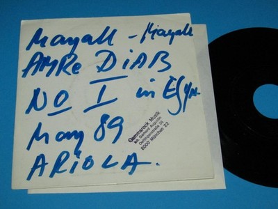 AMRe DIAB, Amr Diab / Mayall-Mayall - Toba (GER 1989, Ariola 112 266) - Promo 7''