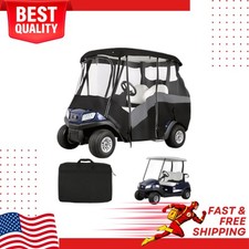 KEMIMOTO 2 Passenger Golf Cart Enclosure 600D Waterproof Driving Cover